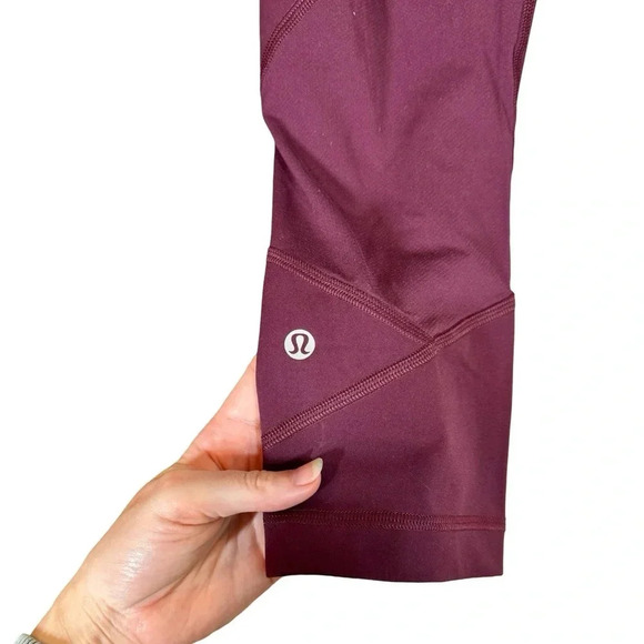 Lululemon Pace Rival Crop *22" Full On Luxtreme in Dark Adobe W6AV0S - Picture 9 of 10